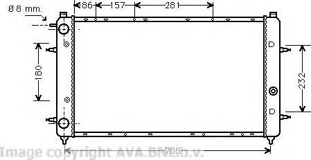 Prasco VWA2114 - Радиатор, охлаждение двигателя autospares.lv