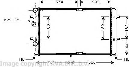 Prasco VW2180 - Радиатор, охлаждение двигателя autospares.lv