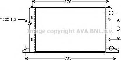 Prasco VWA2132 - Радиатор, охлаждение двигателя autospares.lv