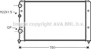 Prasco VWA2122 - Радиатор, охлаждение двигателя autospares.lv