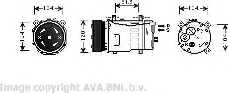 Prasco VWK049 - Компрессор кондиционера autospares.lv