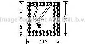 Prasco VWV241 - Испаритель, кондиционер autospares.lv