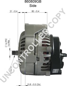 Prestolite Electric 860809GB - Генератор autospares.lv