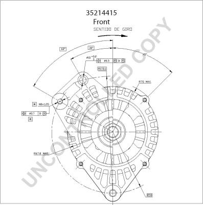 Prestolite Electric 35214415 - Генератор autospares.lv