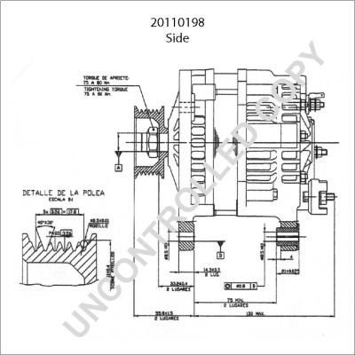 Prestolite Electric 20110198 - Генератор autospares.lv