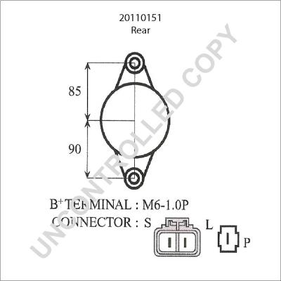 Prestolite Electric 20110151 - Генератор autospares.lv