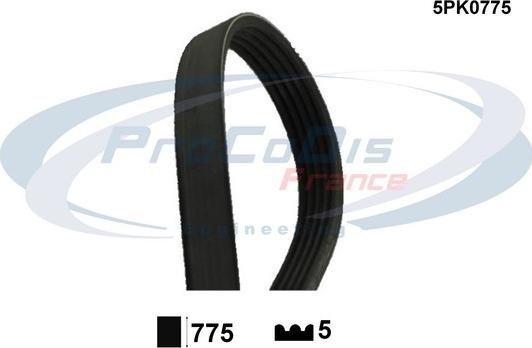 Procodis France 5PK0775 - Поликлиновой ремень autospares.lv