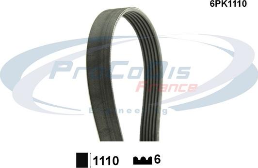 Procodis France 6PK1110 - Поликлиновой ремень autospares.lv