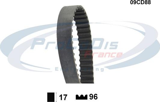 Procodis France 09CD88 - Зубчатый ремень ГРМ autospares.lv