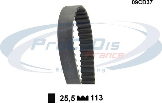 Procodis France 09CD37 - Зубчатый ремень ГРМ autospares.lv