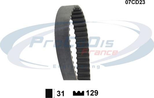 Procodis France 07CD23 - Зубчатый ремень ГРМ autospares.lv