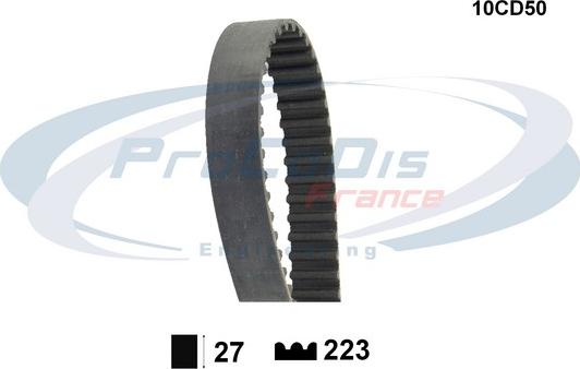 Procodis France 10CD50 - Зубчатый ремень ГРМ autospares.lv