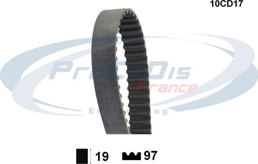 Procodis France 10CD17 - Зубчатый ремень ГРМ autospares.lv