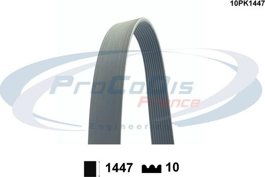 Procodis France 10PK1447 - Поликлиновой ремень autospares.lv