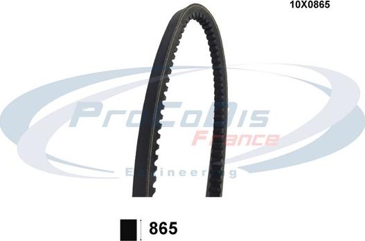 Procodis France 10X0865 - Клиновой ремень, поперечные рёбра autospares.lv