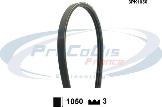 Procodis France 3PK1050 - Поликлиновой ремень autospares.lv