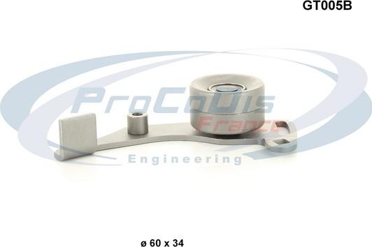 Procodis France GT005B - Натяжной ролик, зубчатый ремень ГРМ autospares.lv