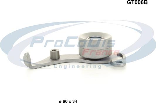 Procodis France GT006B - Натяжной ролик, зубчатый ремень ГРМ autospares.lv