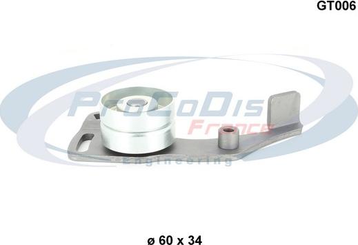 Procodis France GT006 - Натяжной ролик, зубчатый ремень ГРМ autospares.lv