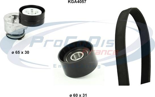 Procodis France KGA4057 - Поликлиновый ременный комплект autospares.lv