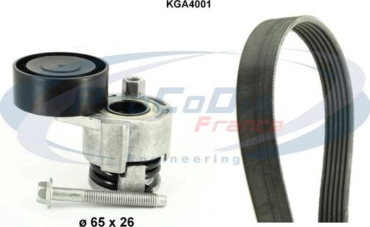 Procodis France KGA4001 - Поликлиновый ременный комплект autospares.lv