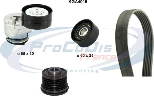 Procodis France KGA4015 - Поликлиновый ременный комплект autospares.lv