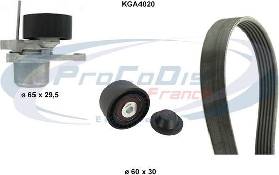 Procodis France KGA4020 - Поликлиновый ременный комплект autospares.lv