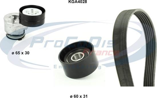 Procodis France KGA4028 - Поликлиновый ременный комплект autospares.lv