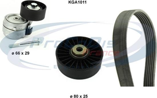 Procodis France KGA1011 - Поликлиновый ременный комплект autospares.lv