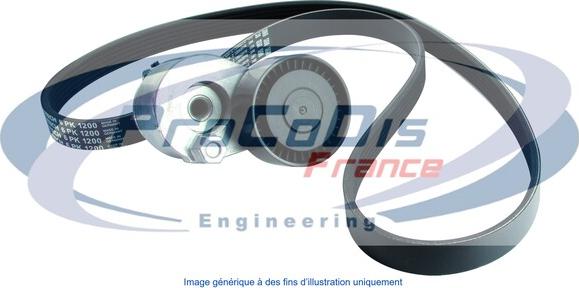 Procodis France KGA4065 - Поликлиновый ременный комплект autospares.lv