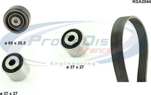 Procodis France KGA2044 - Поликлиновый ременный комплект autospares.lv