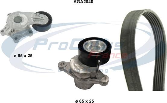 Procodis France KGA2040 - Поликлиновый ременный комплект autospares.lv