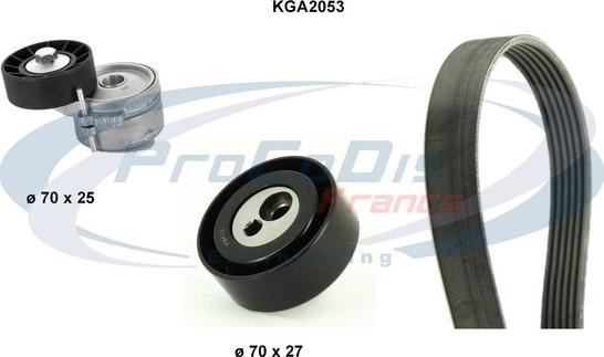 Procodis France KGA2053 - Поликлиновый ременный комплект autospares.lv