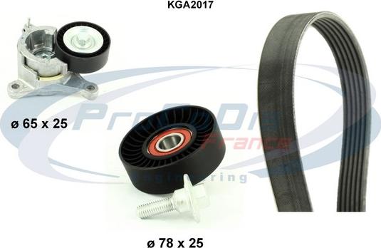 Procodis France KGA2017 - Поликлиновый ременный комплект autospares.lv