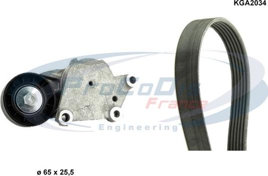 Procodis France KGA2034 - Поликлиновый ременный комплект autospares.lv