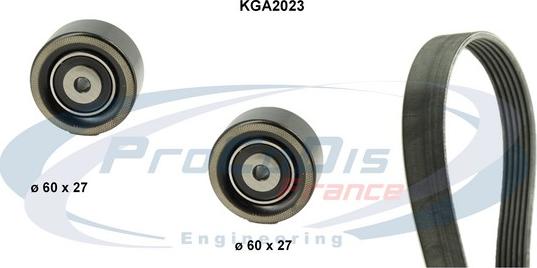Procodis France KGA2023 - Поликлиновый ременный комплект autospares.lv