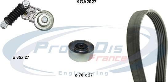 Procodis France KGA2027 - Поликлиновый ременный комплект autospares.lv