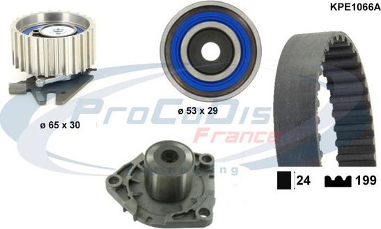 Procodis France KPE1066A - Водяной насос + комплект зубчатого ремня ГРМ autospares.lv