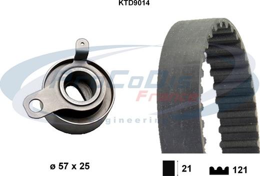 Procodis France KTD9014 - Комплект зубчатого ремня ГРМ autospares.lv