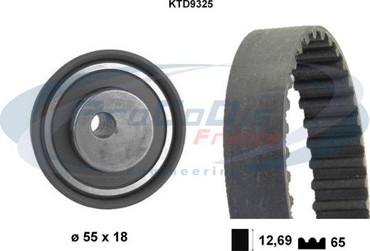 Procodis France KTD9325 - Комплект зубчатого ремня ГРМ autospares.lv