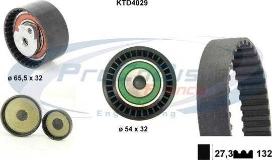 Procodis France KTD4029 - Комплект зубчатого ремня ГРМ autospares.lv