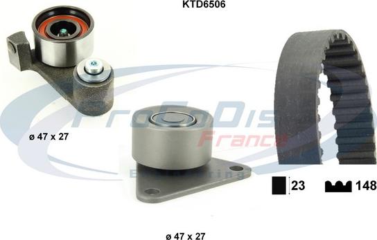 Procodis France KTD6506 - Комплект зубчатого ремня ГРМ autospares.lv