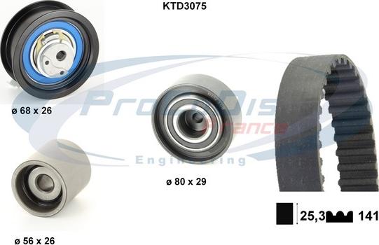 Procodis France KTD3075 - Комплект зубчатого ремня ГРМ autospares.lv