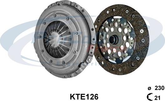 Procodis France KTE126 - Комплект сцепления autospares.lv