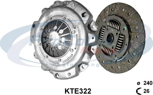 Procodis France KTE322 - Комплект сцепления autospares.lv