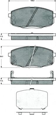 Procodis France PF1499 - Тормозные колодки, дисковые, комплект autospares.lv