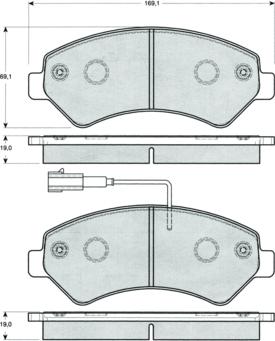 Procodis France PF1440 - Тормозные колодки, дисковые, комплект autospares.lv