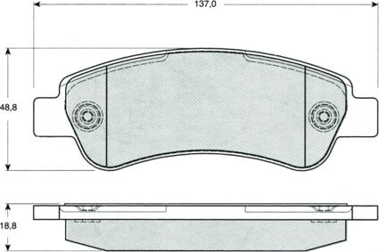 Procodis France PF1441 - Тормозные колодки, дисковые, комплект autospares.lv