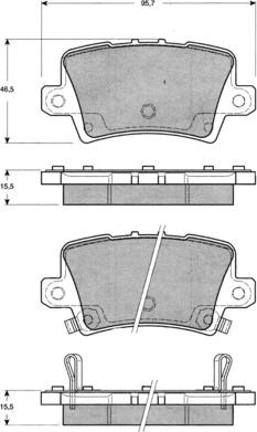 Procodis France PF1453 - Тормозные колодки, дисковые, комплект autospares.lv