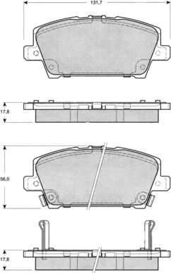 Procodis France PF1452 - Тормозные колодки, дисковые, комплект autospares.lv